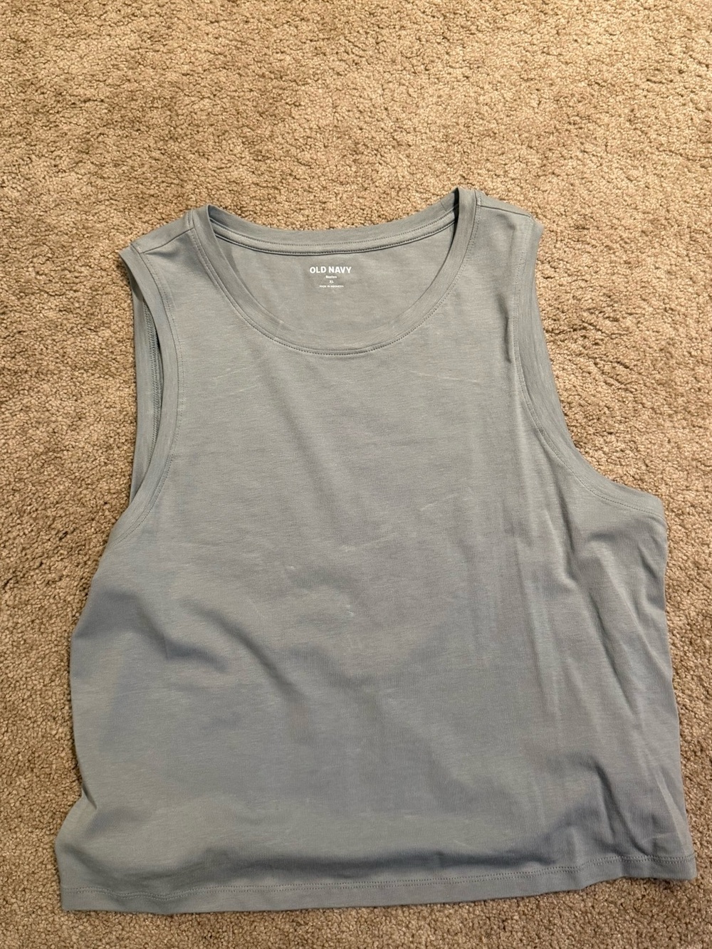 Old Navy Women’s Sleeveless Scoop Neck Tank Top - Light Bluish Gray